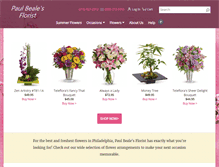 Tablet Screenshot of paulbealesflorist.com